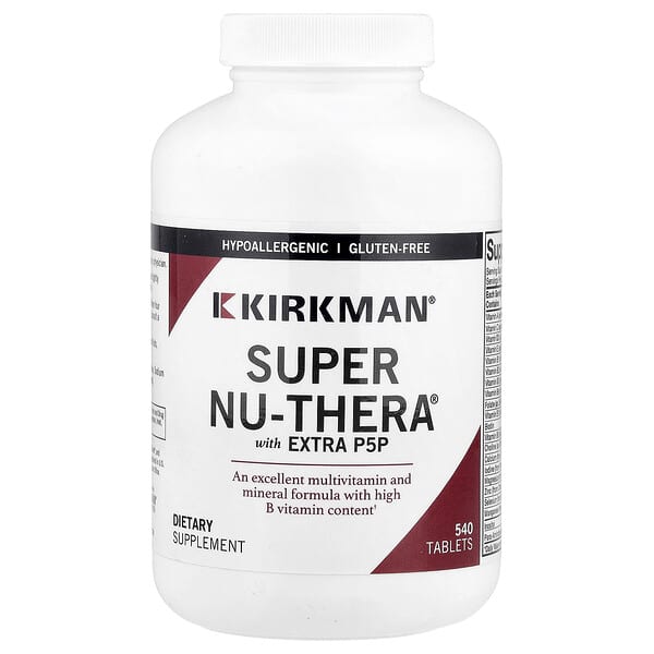 Kirkman Labs, Super Nu-Thera® with Extra P5P, 540 Tablets