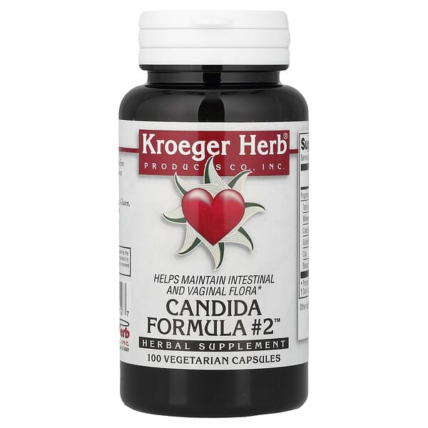 Kroeger Herb Co, Candida Formula #2™, 100 Vegetarian Capsules
