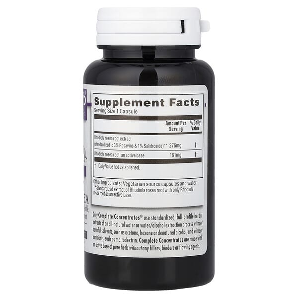 Alternative view of Kroeger Herb Co, Complete Concentrates®, Rhodiola Rosea, 90 Vegetarian Capsules