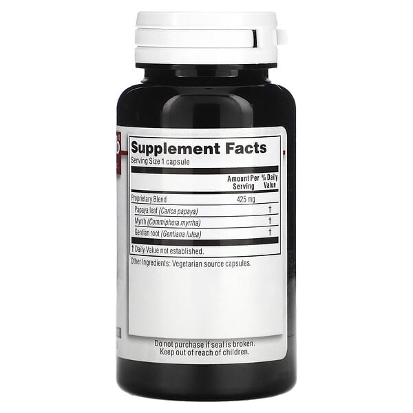 Alternative view of Kroeger Herb Co, Digestive Enzyme, 100 Vegetarian Capsules