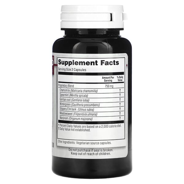 Alternative view of Kroeger Herb Co, Healthy Gut, 100 Vegetarian Capsules