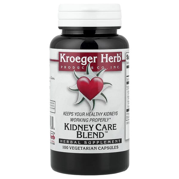 Kroeger Herb Co, Kidney Care Blend™, 100 Vegetarian Capsules