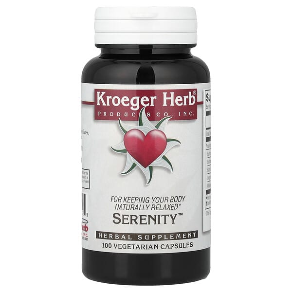 Kroeger Herb Co, Serenity™, 100 Vegetarian Capsules