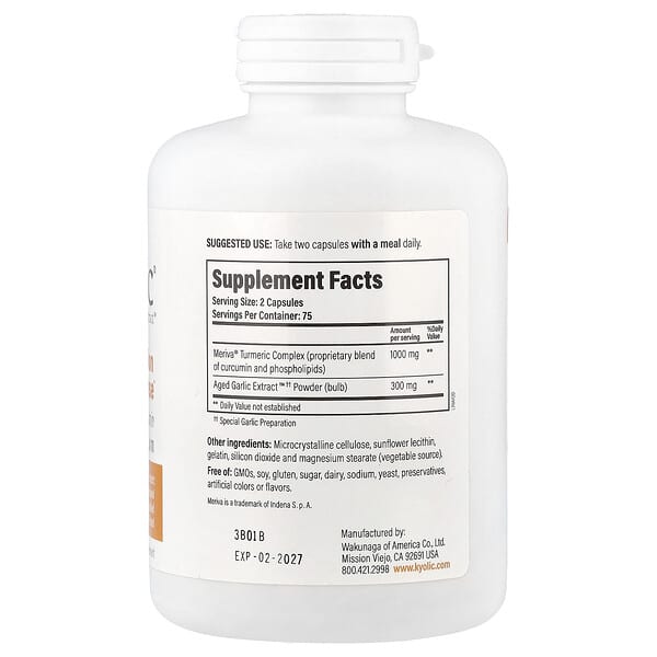 Alternative view of Kyolic, Aged Garlic Extract™, Healthy Inflammation Response , 150 Capsules