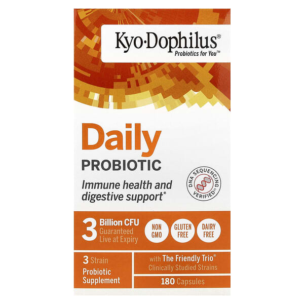 Kyolic, Kyo-Dophilus®, Daily Probiotic, 180 Capsules