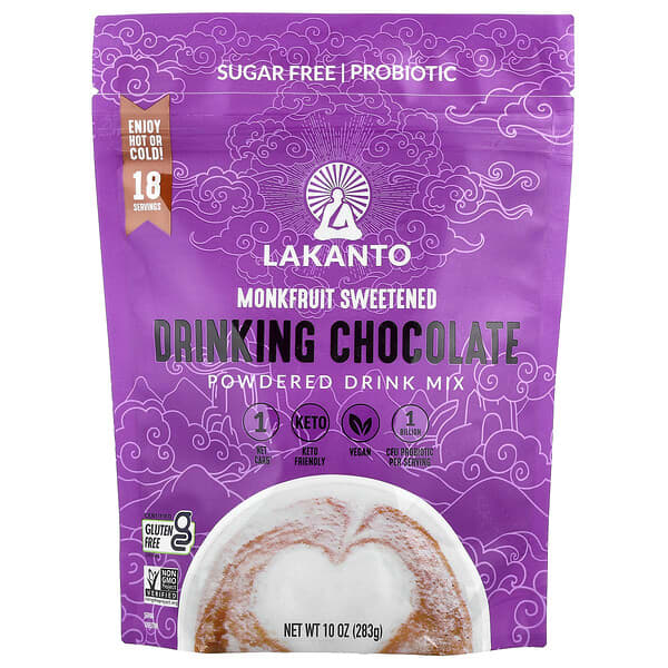 Lakanto, Drinking Chocolate, Powdered Drink Mix, 10 oz (283 g)
