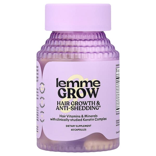 Lemme, Grow, Hair Growth & Anti-Shedding, 60 Capsules
