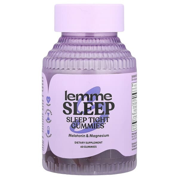 Lemme, Sleep Tight Gummies, Berry, 60 Gummies