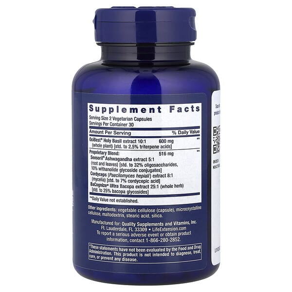 Alternative view of Life Extension, Adrenal Energy Formula, 60 Vegetarian Capsules