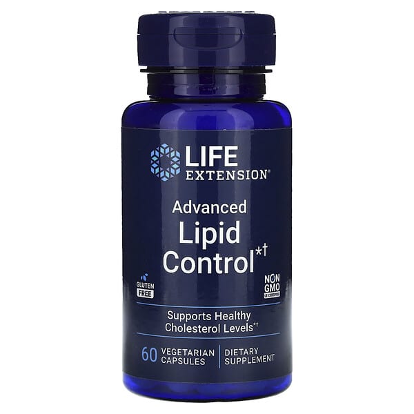 Life Extension, Advanced Lipid Control, 60 Vegetarian Capsules (500 mg per Capsule)