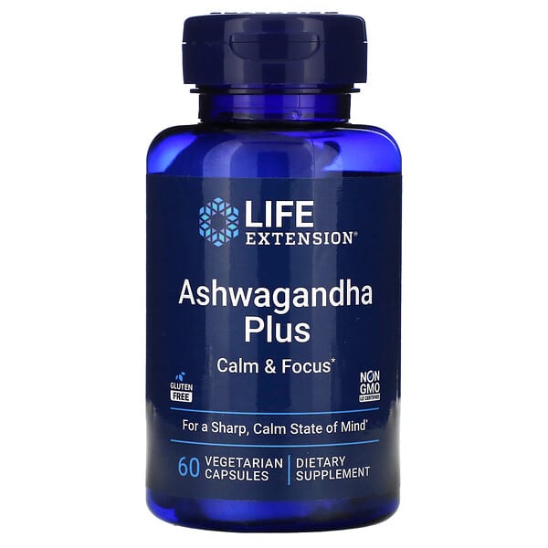 Life Extension, Ashwagandha Plus , 60 Vegetarian Capsules 3 Life Extension, Ashwagandha Plus , 60 Vegetarian Capsules