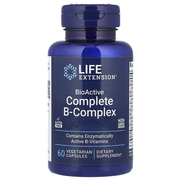 Life Extension, BioActive Complete B-Complex, 60 Vegetarian Capsules