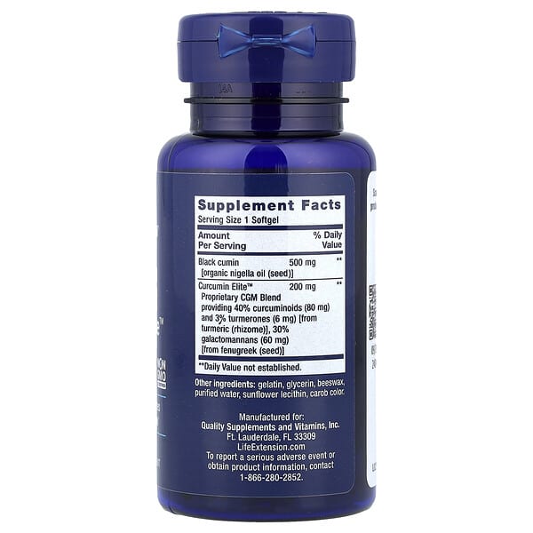 Alternative view of Life Extension, Black Cumin Seed Oil and Curcumin Elite™, 60 Softgels