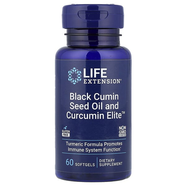 Life Extension, Black Cumin Seed Oil and Curcumin Elite™, 60 Softgels