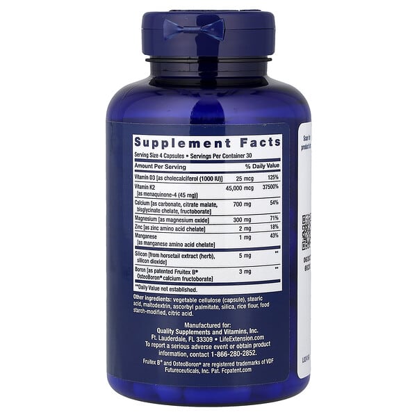 Alternative view of Life Extension, Bone Restore Elite, Calcium Supplement with Super Potent K2, 120 Capsules
