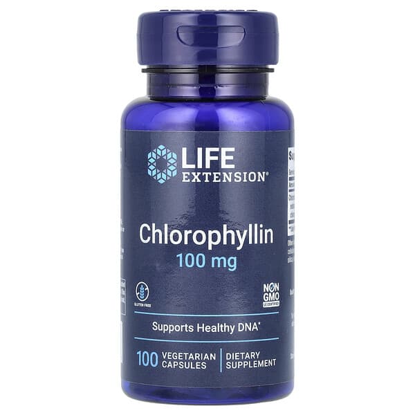 Life Extension, Chlorophyllin, 100 mg, 100 Vegetarian Capsules