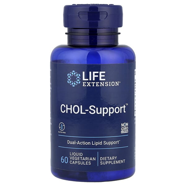 Life Extension, CHOL-Support™, 60 Liquid Vegetarian Capsules