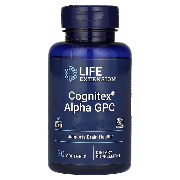 Life Extension, Cognitex Alpha GPC, 30 Softgels
