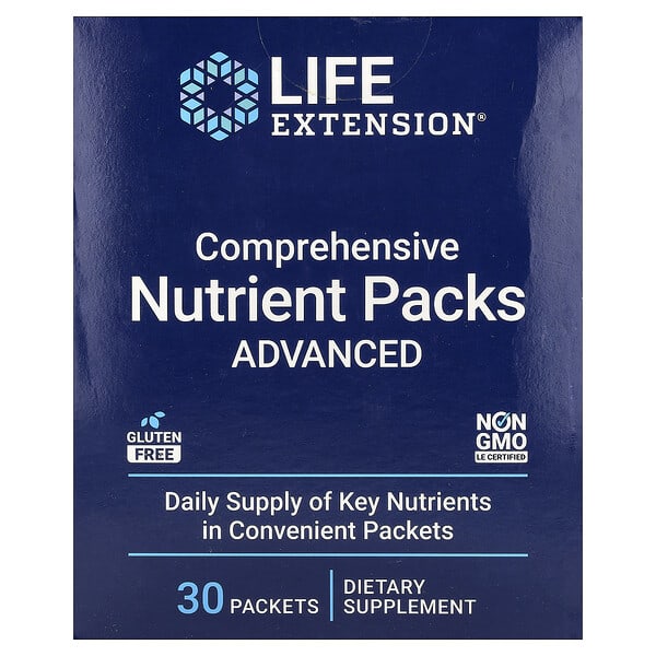 Life Extension, Comprehensive Nutrient Packs, Advanced, 30 Packets