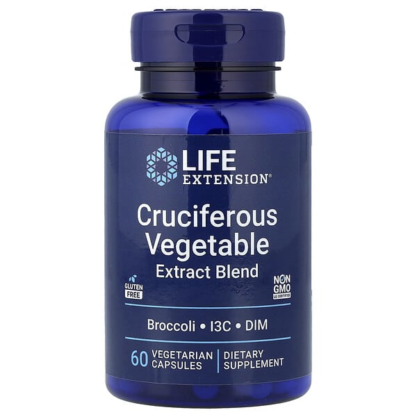 Life Extension, Cruciferous Vegetable Extract Blend, 60 Vegetarian Capsules