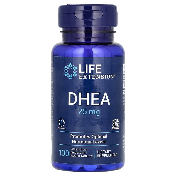 Life Extension, DHEA, 25 mg, 100 Vegetarian Tablets 3 Life Extension, DHEA, 25 mg, 100 Vegetarian Tablets