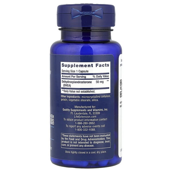 Alternative view of Life Extension, DHEA, 50 mg, 60 Capsules