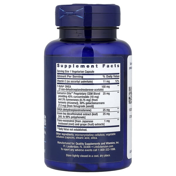 Alternative view of Life Extension, DHEA Complete, 60 Vegetarian Capsules