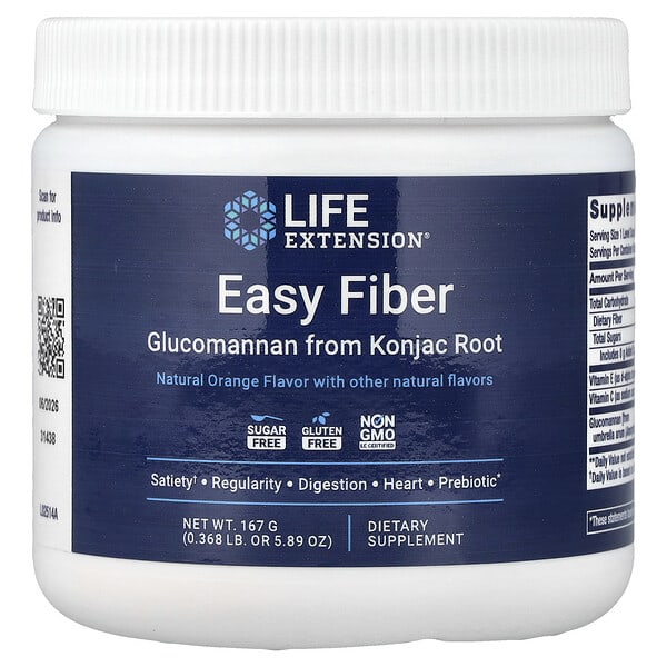 Life Extension, Easy Fiber, Natural Orange, 5.89 oz (167 g)
