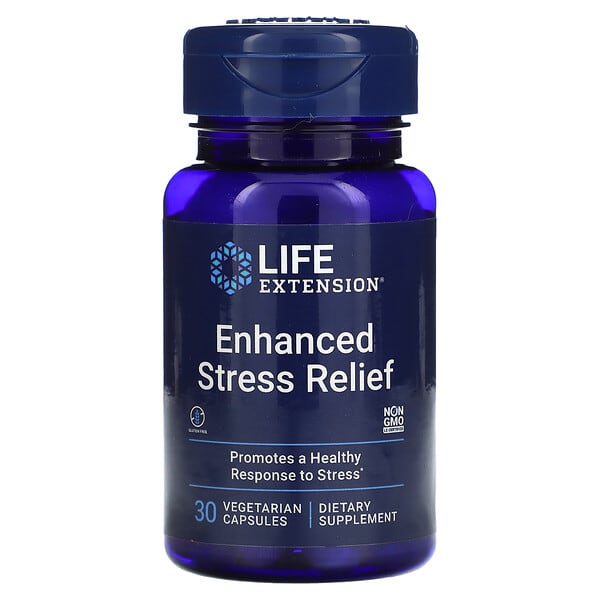 Life Extension, Enhanced Stress Relief, 30 Vegetarian Capsules
