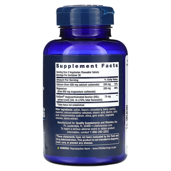 Alternative view of Life Extension, EsophaCool, Berry, 60 Vegetarian Chewable Tablets