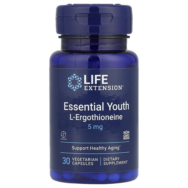 Life Extension, Essential Youth L-Ergothioneine, 5 mg, 30 Vegetarian Capsules