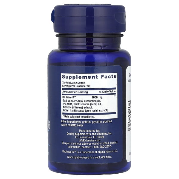 Alternative view of Life Extension, Fast Acting Relief, 60 Softgels