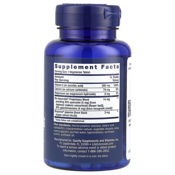 Alternative view of Life Extension, Fast-C® and Bio-Quercetin®, 60 Vegetarian Tablets