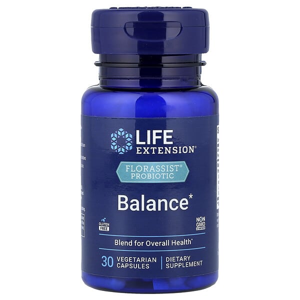 Life Extension, FLORASSIST® PROBIOTIC, Balance, 30 Vegetarian Capsules