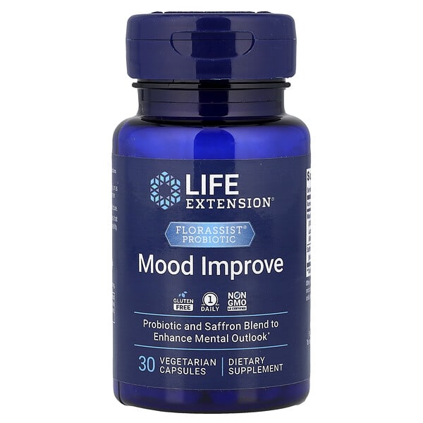 Life Extension, FLORASSIST® Probiotic, Mood Improve,  30 Vegetarian Capsules