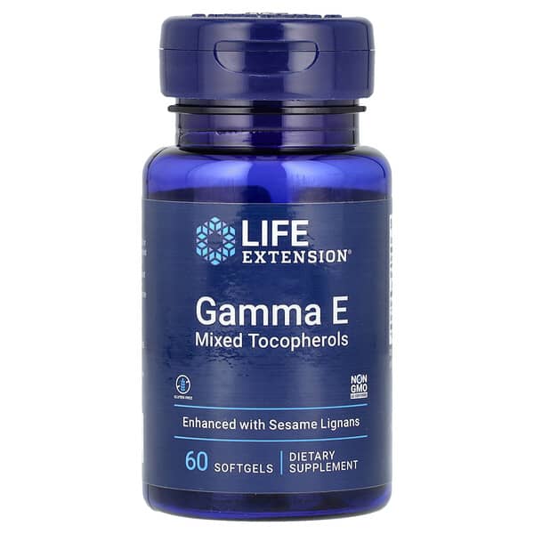 Life Extension, Gamma E Mixed Tocopherols, 60 Softgels