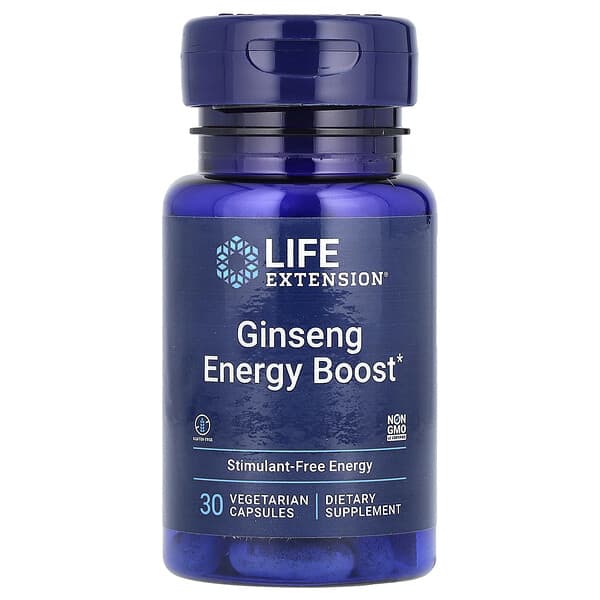 Life Extension, Ginseng Energy Boost, 30 Vegetarian Capsules