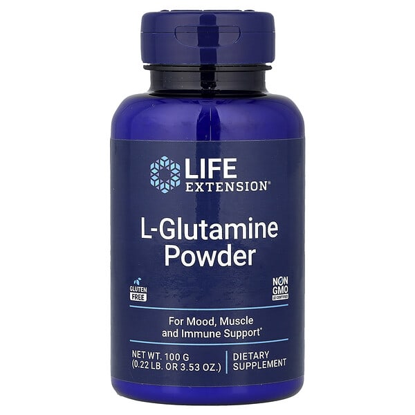 Life Extension, L-Glutamine Powder, 3.53 oz (100 g)
