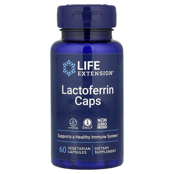 Life Extension, Lactoferrin Caps, 60 Vegetarian Capsules (300 mg per Capsule)