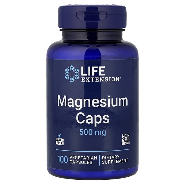Life Extension, Magnesium Caps , 500 mg, 100 Vegetarian Capsules
