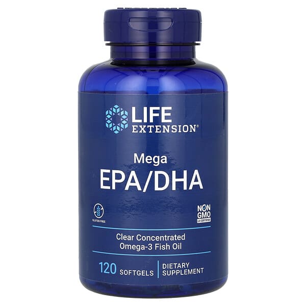 Life Extension, Mega EPA/DHA, 120 Softgels (1,000 mg per Softgel)