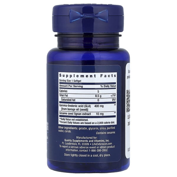 Alternative view of Life Extension, Mega GLA Sesame Lignans, 30 Softgels