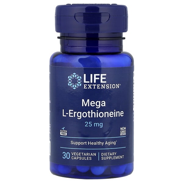 Life Extension, Mega L-Ergothioneine, 30 Vegetarian Capsules