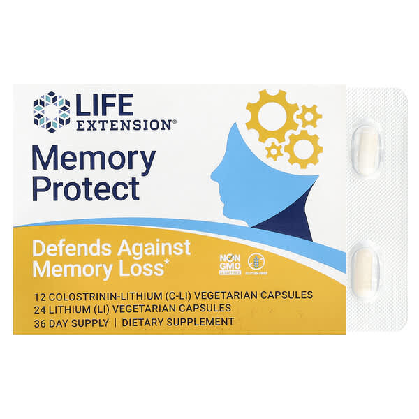 Life Extension, Memory Protect, 36 Vegetarian Capsules