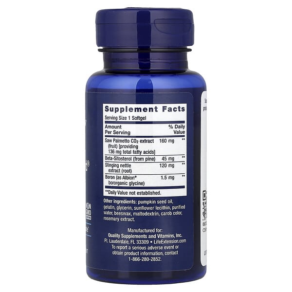 Alternative view of Life Extension, Men's Health, PalmettoGuard®, Saw Palmetto, Nettle Root and Beta-Sitosterol, 60 Softgels