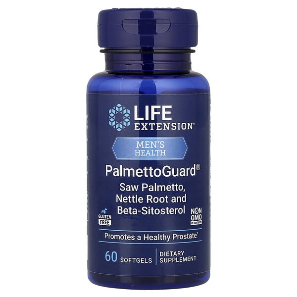 Life Extension, Men's Health, PalmettoGuard®, Saw Palmetto, Nettle Root and Beta-Sitosterol, 60 Softgels