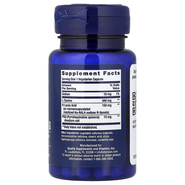 Alternative view of Life Extension, Mitochondrial Basics with PQQ, 30 Vegetarian Capsules