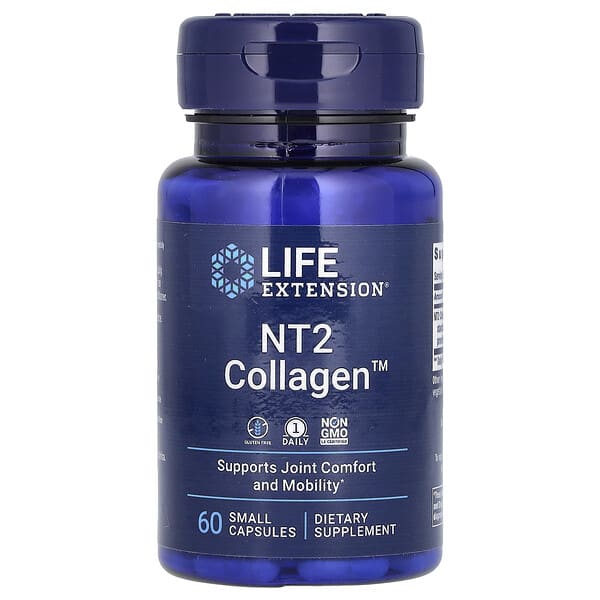 Life Extension, NT2 Collagen, 60 Small Capsules (40 mg per Capsule)
