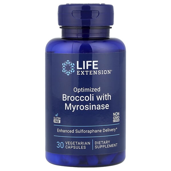 Life Extension, Optimized Broccoli and Myrosinase, 30 Vegetarian Capsules