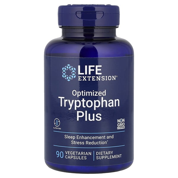 Life Extension, Optimized Tryptophan Plus, 90 Vegetarian Capsules
